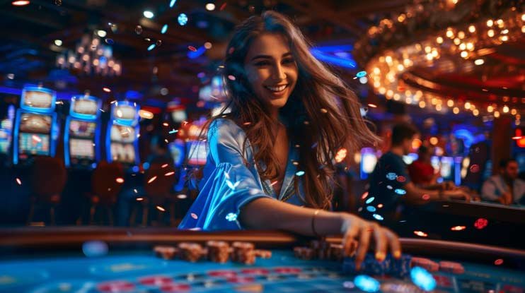 mmkjli Live Casino Mobile APP Myanmar ကစားသမား Baccarat ကစားနေသောပုံ